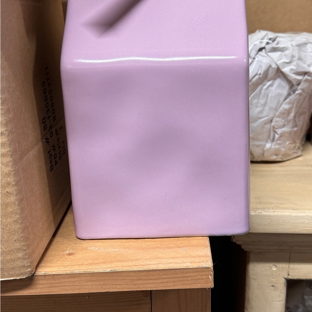 Rae Dunn “occupied” Bird house - Lavender w/ White letters /Ceramic - Picture 2 of 6